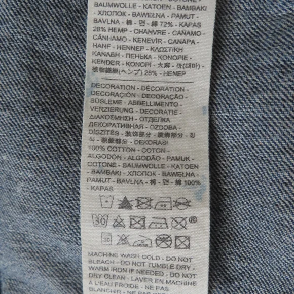 LEVI'S x NATHANIEL RUSSELL EARTH SERVICE WELLTHREAD DENIM JACKET MSRP $198- L